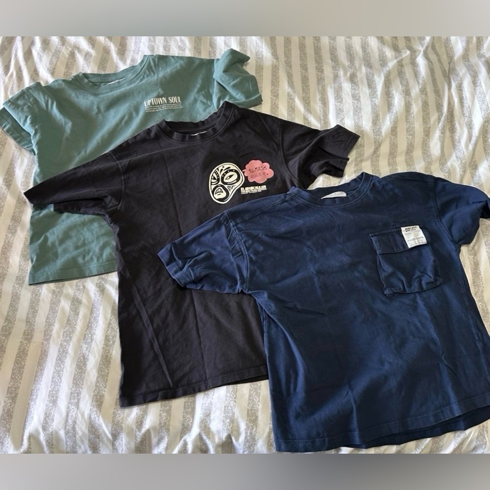 ZARA Set of Three Graphic T-Shirts sz 9